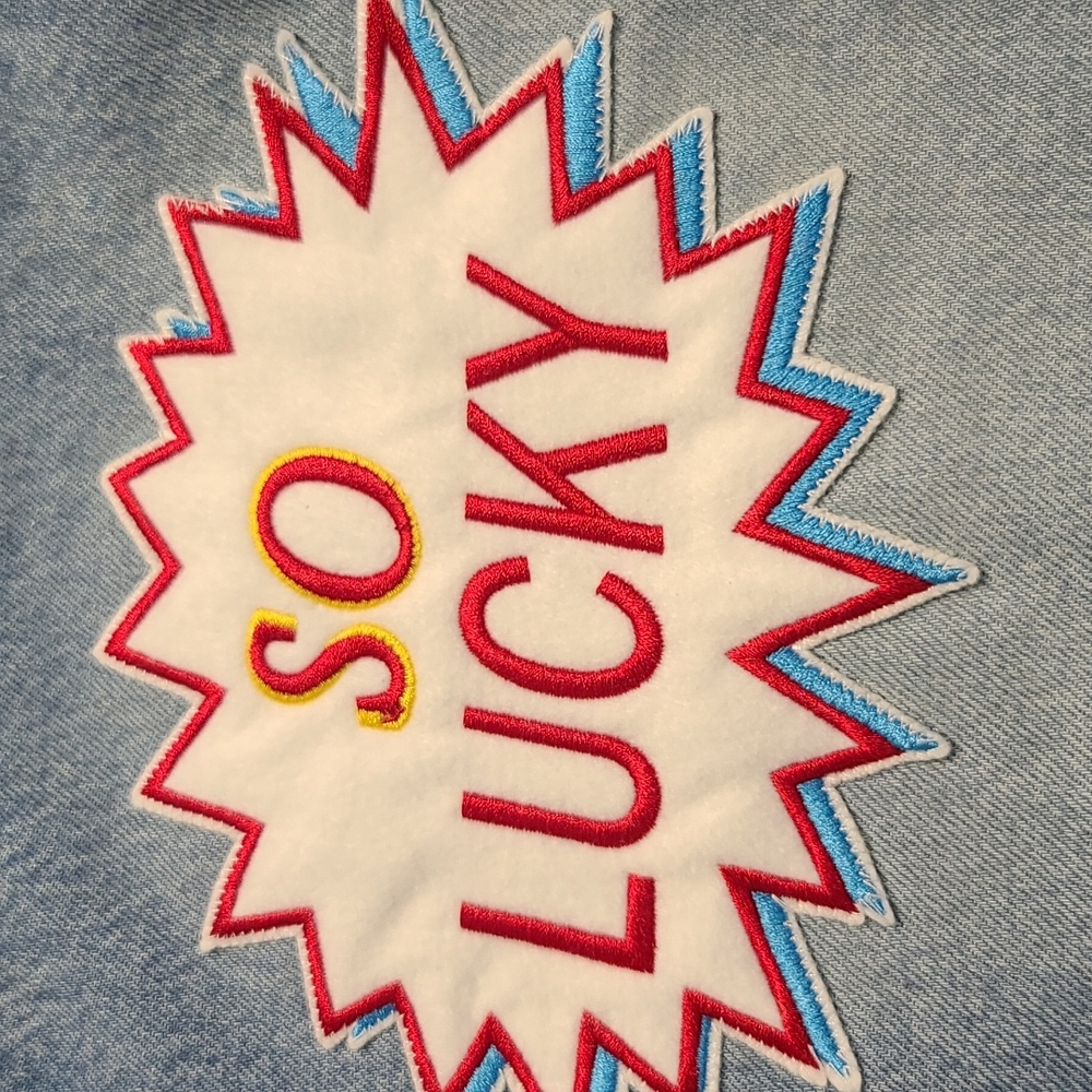 Lucky Brand Patch High Rise Denim Shorts - Picture 5 of 10